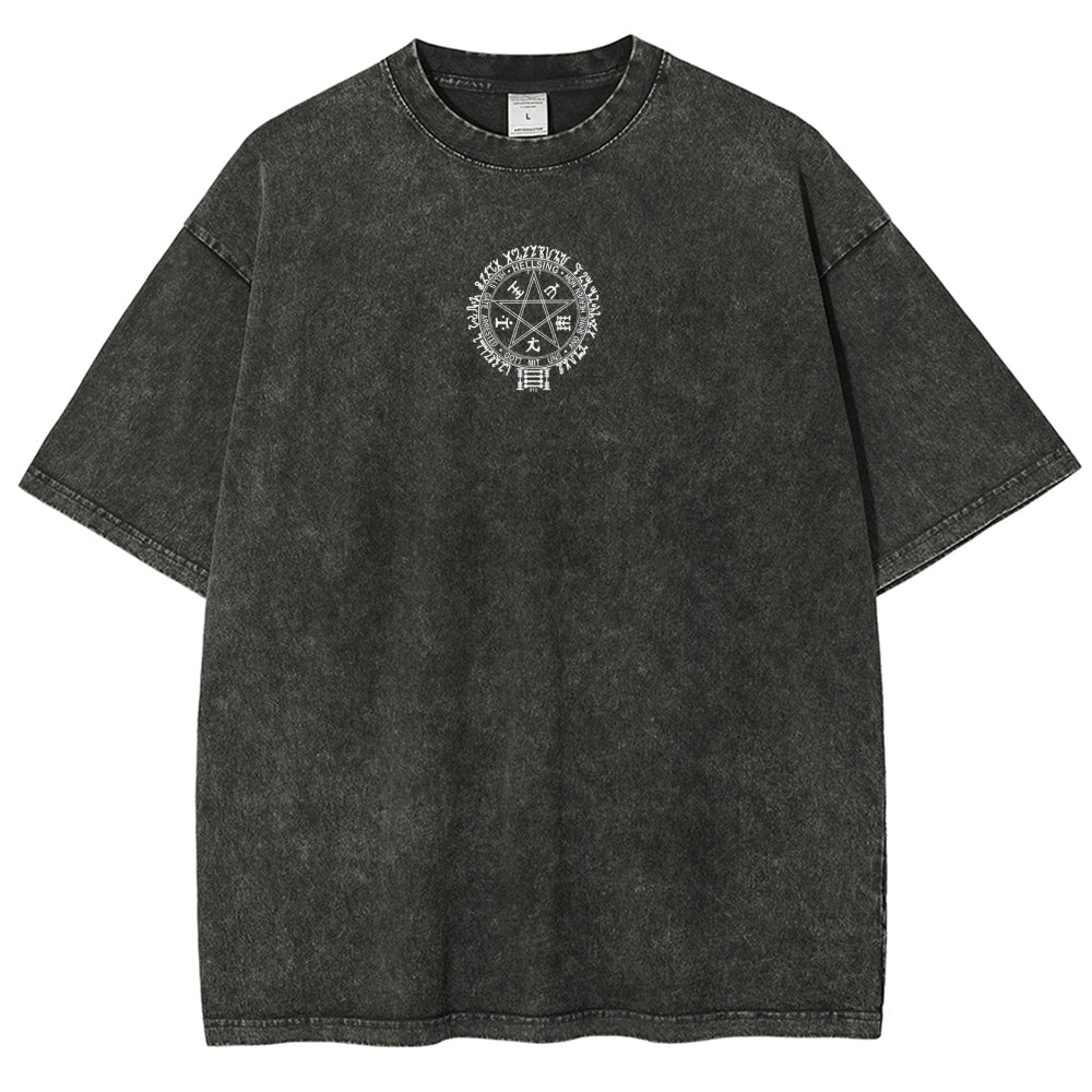 Alucard Hellsing Hand Signs Oversize T-Shirt