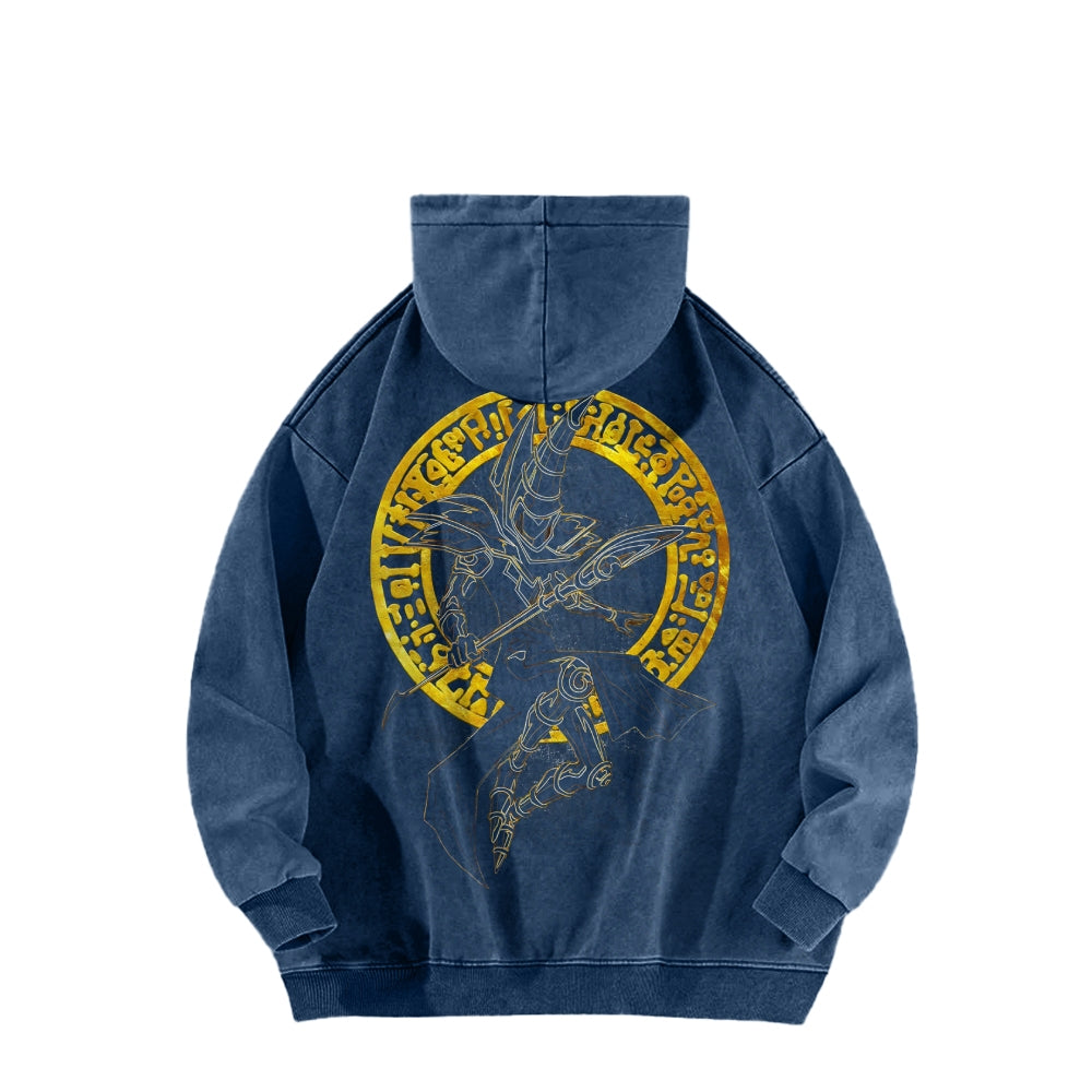 Yu-Gi-Oh! Casual Washed Hoodies Streetwear