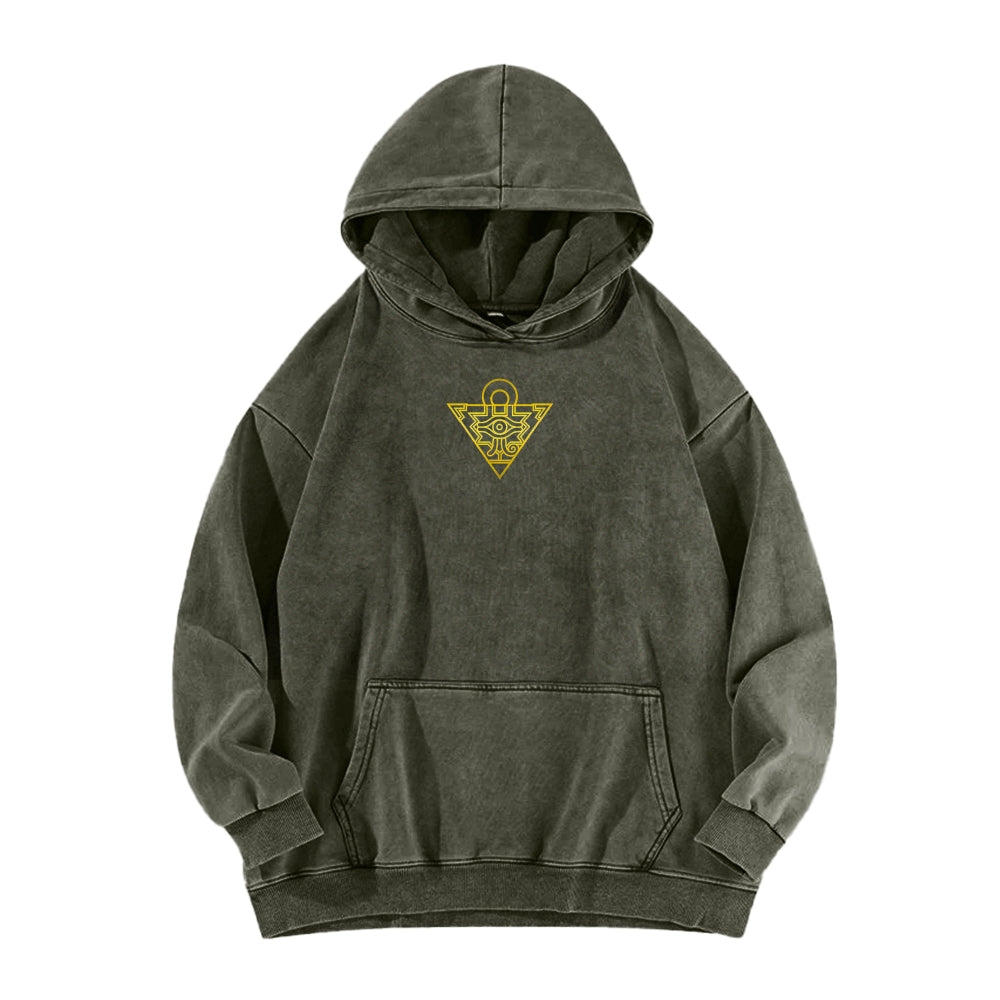 Yu-Gi-Oh! Casual Washed Hoodies Streetwear