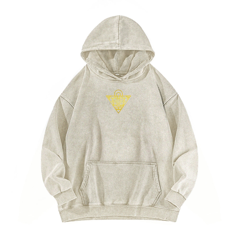 Yu-Gi-Oh! Casual Washed Hoodies Streetwear
