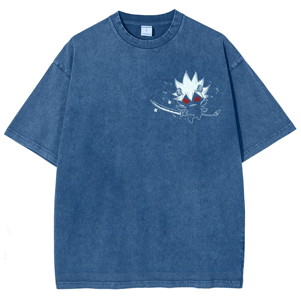 BLACK CLOVER Unisex Fit Washed T-Shirt 2502008163