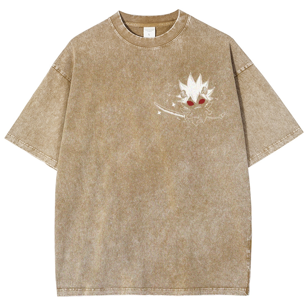 BLACK CLOVER Unisex Fit Washed T-Shirt 2502008163