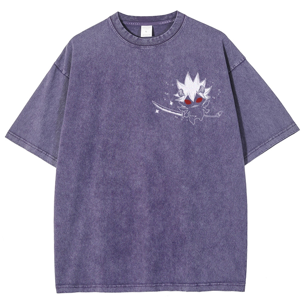 BLACK CLOVER Unisex Fit Washed T-Shirt 2502008163