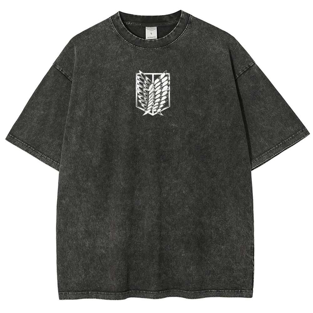 Attack On Titan Unisex Fit Washed T-Shirt 2503000034