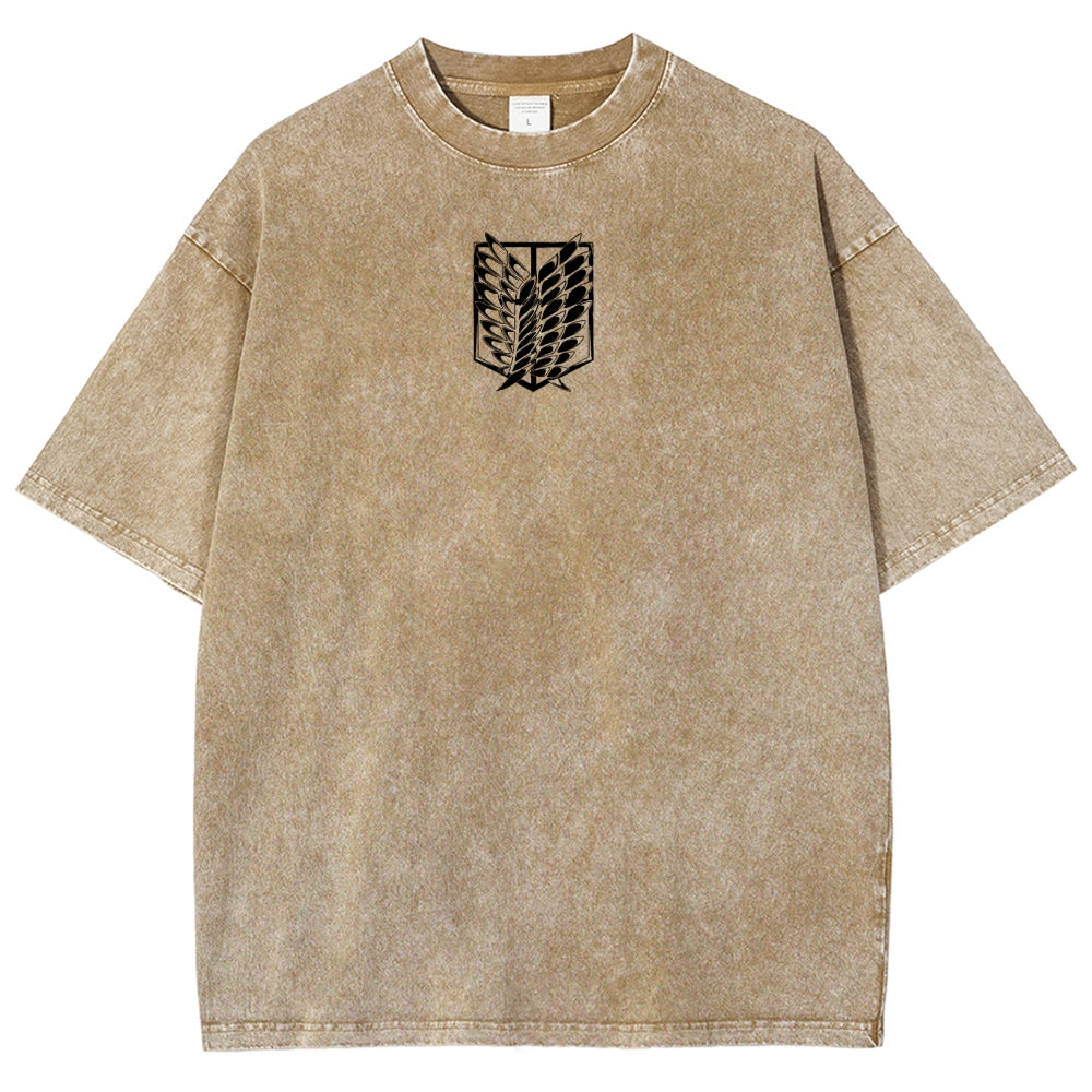 Attack On Titan Unisex Fit Washed T-Shirt 2503000034