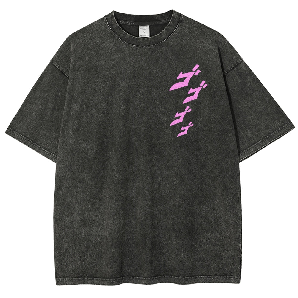 Jojo's Bizarre Adventure Unisex Fit Washed T-Shirt 2503001637