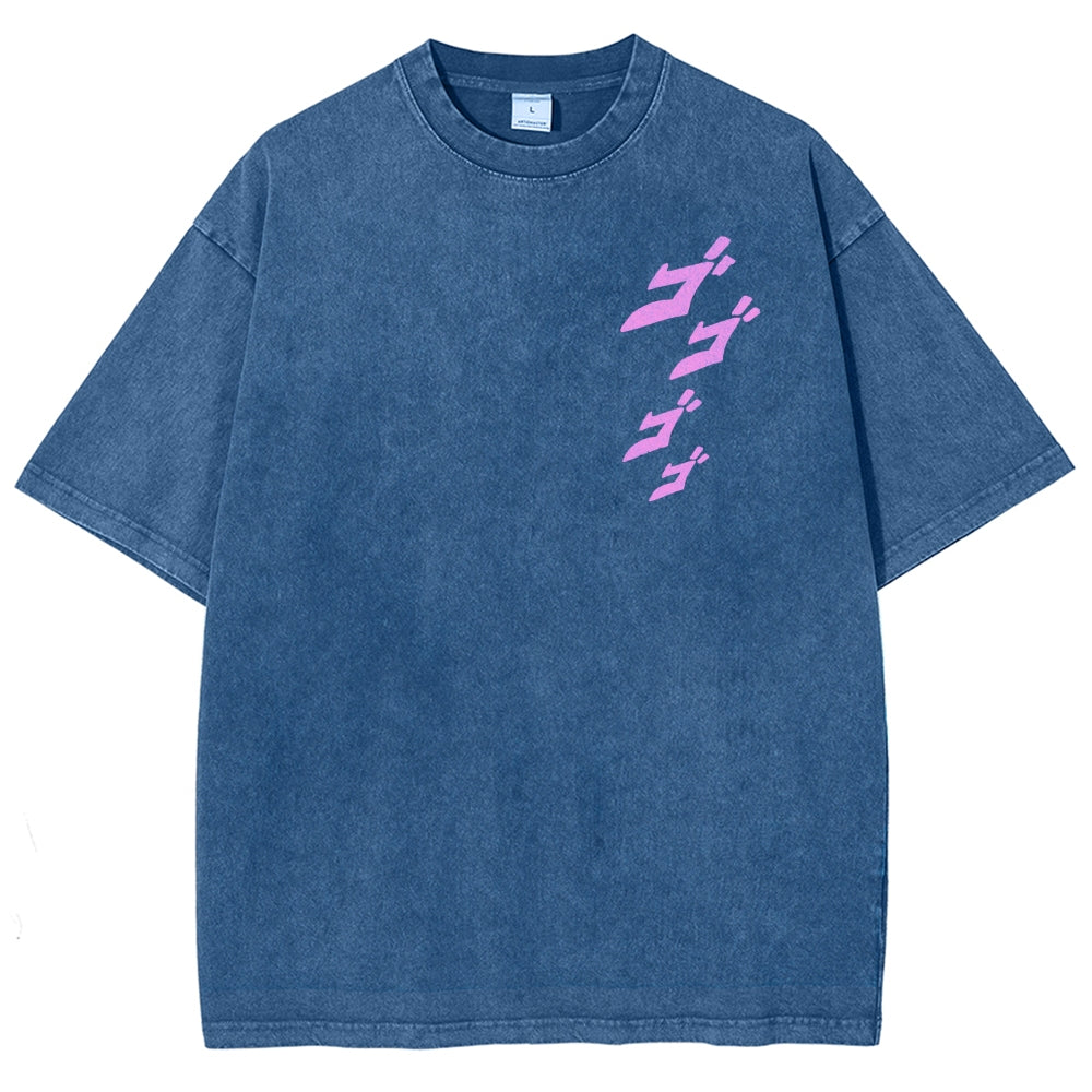 Jojo's Bizarre Adventure Unisex Fit Washed T-Shirt 2503001637