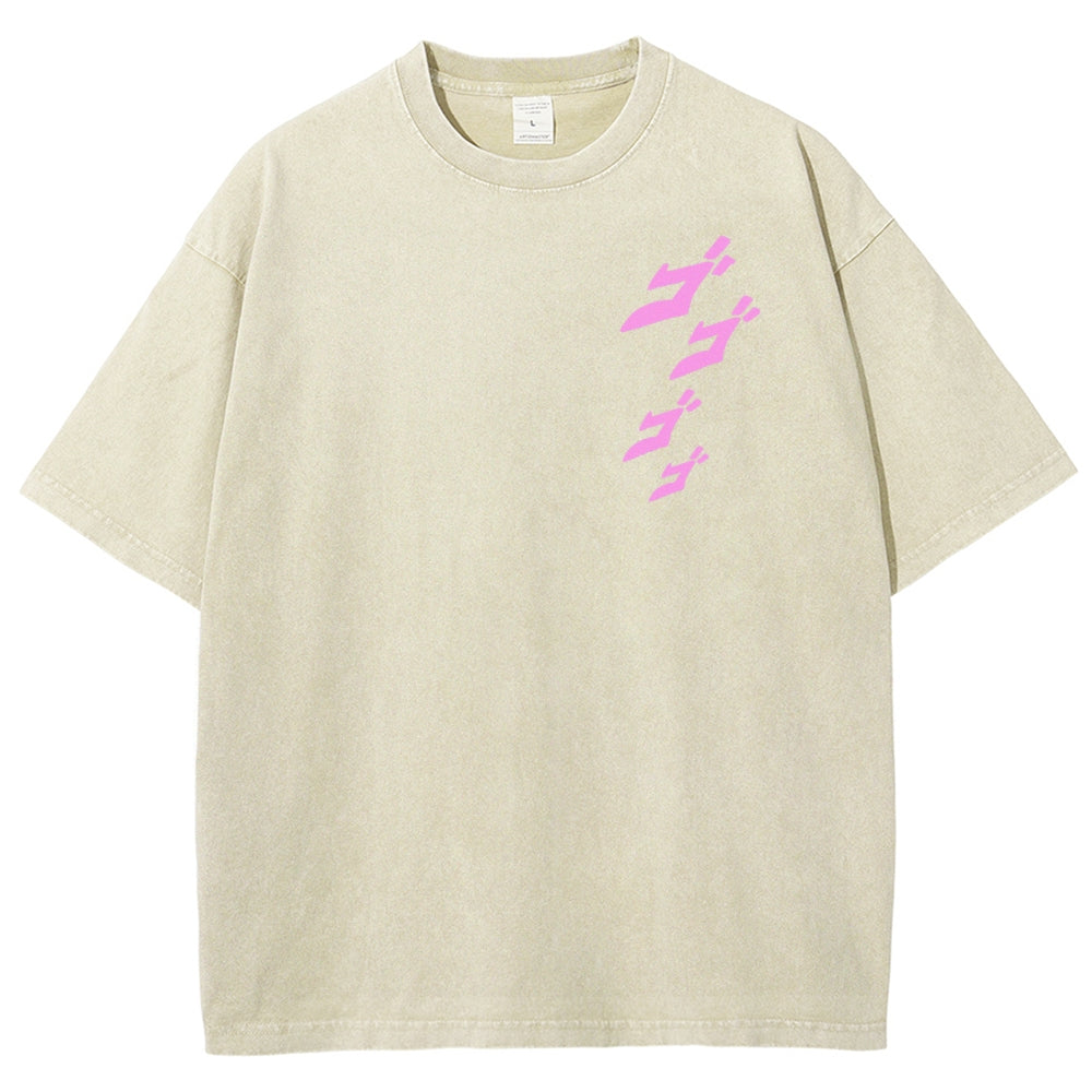 Jojo's Bizarre Adventure Unisex Fit Washed T-Shirt 2503001637