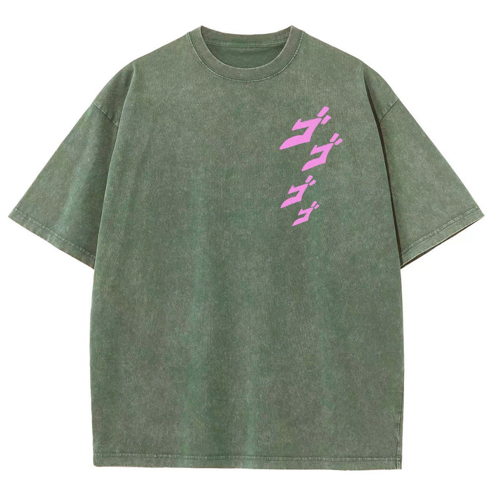 Jojo's Bizarre Adventure Unisex Fit Washed T-Shirt 2503001637