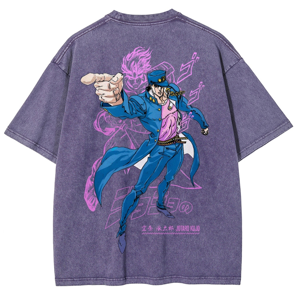 Jojo's Bizarre Adventure Unisex Fit Washed T-Shirt 2503001637