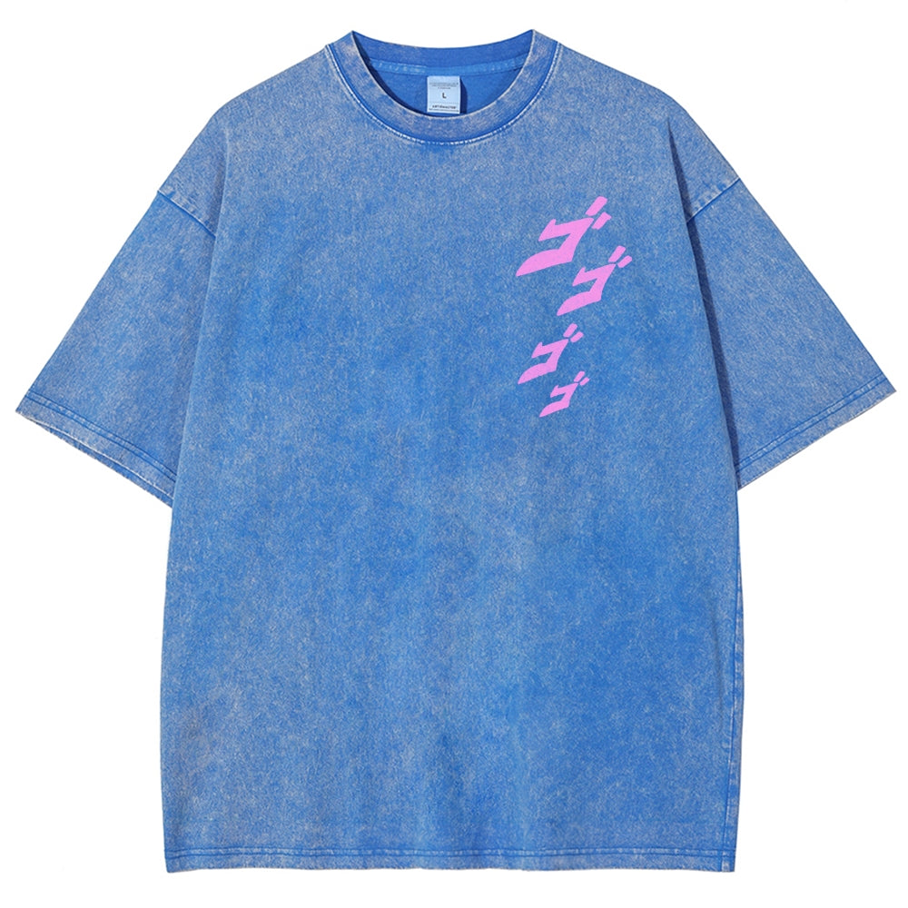 Jojo's Bizarre Adventure Unisex Fit Washed T-Shirt 2503001637