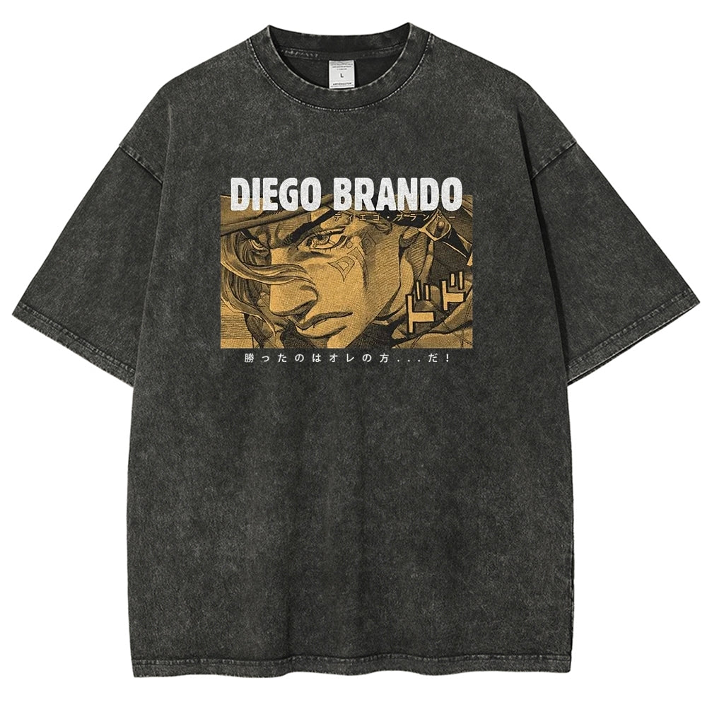 Jojo's Bizarre Adventure Unisex Fit Washed T-Shirt 2503001664