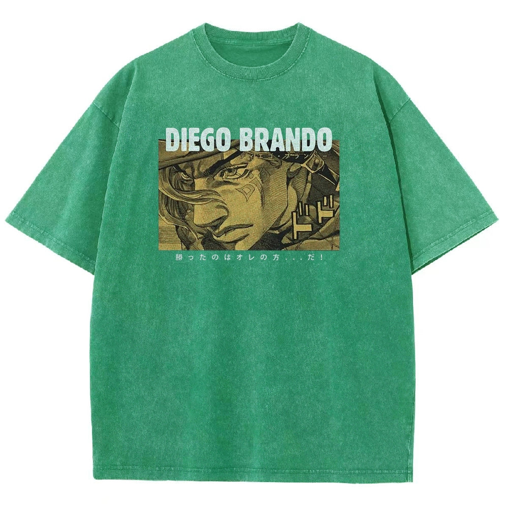 Jojo's Bizarre Adventure Unisex Fit Washed T-Shirt 2503001664