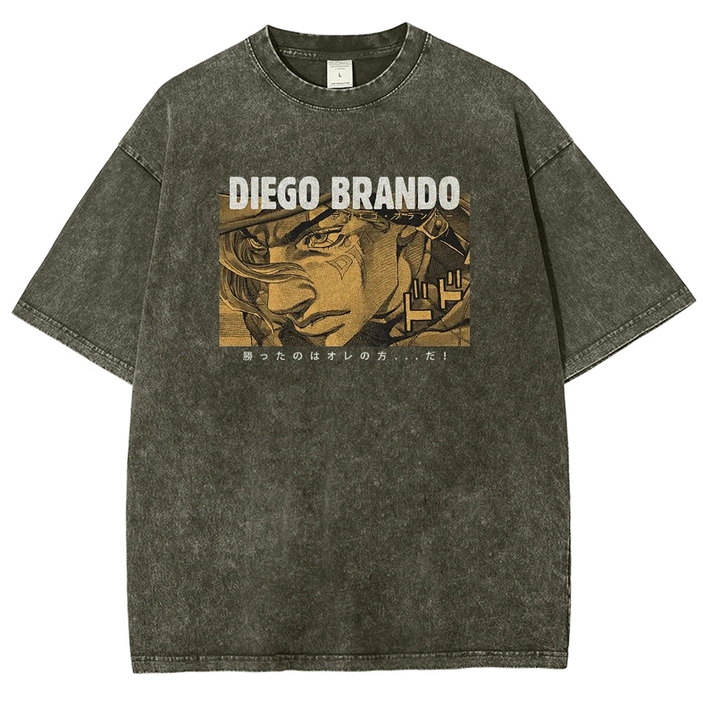 Jojo's Bizarre Adventure Unisex Fit Washed T-Shirt 2503001664