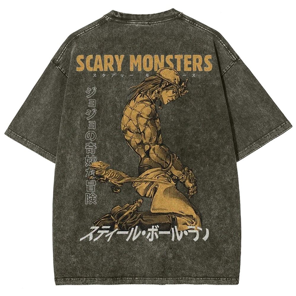 Jojo's Bizarre Adventure Unisex Fit Washed T-Shirt 2503001664