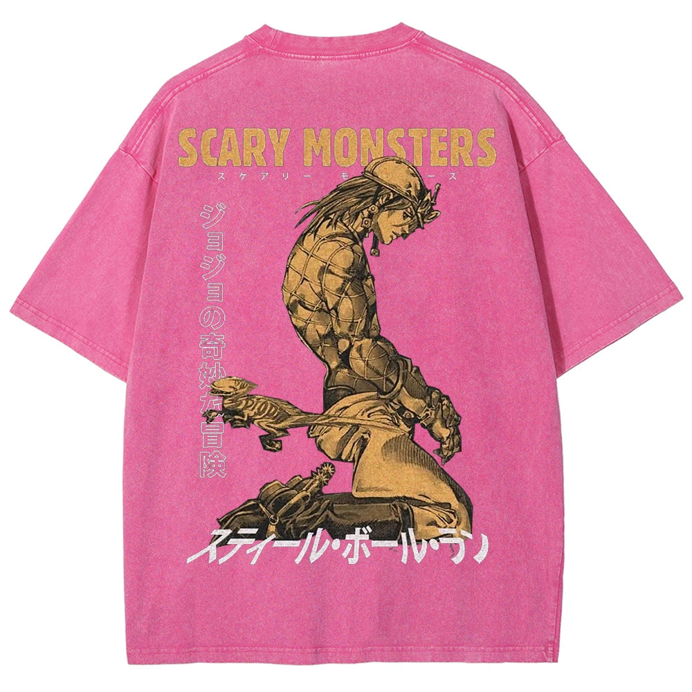 Jojo's Bizarre Adventure Unisex Fit Washed T-Shirt 2503001664