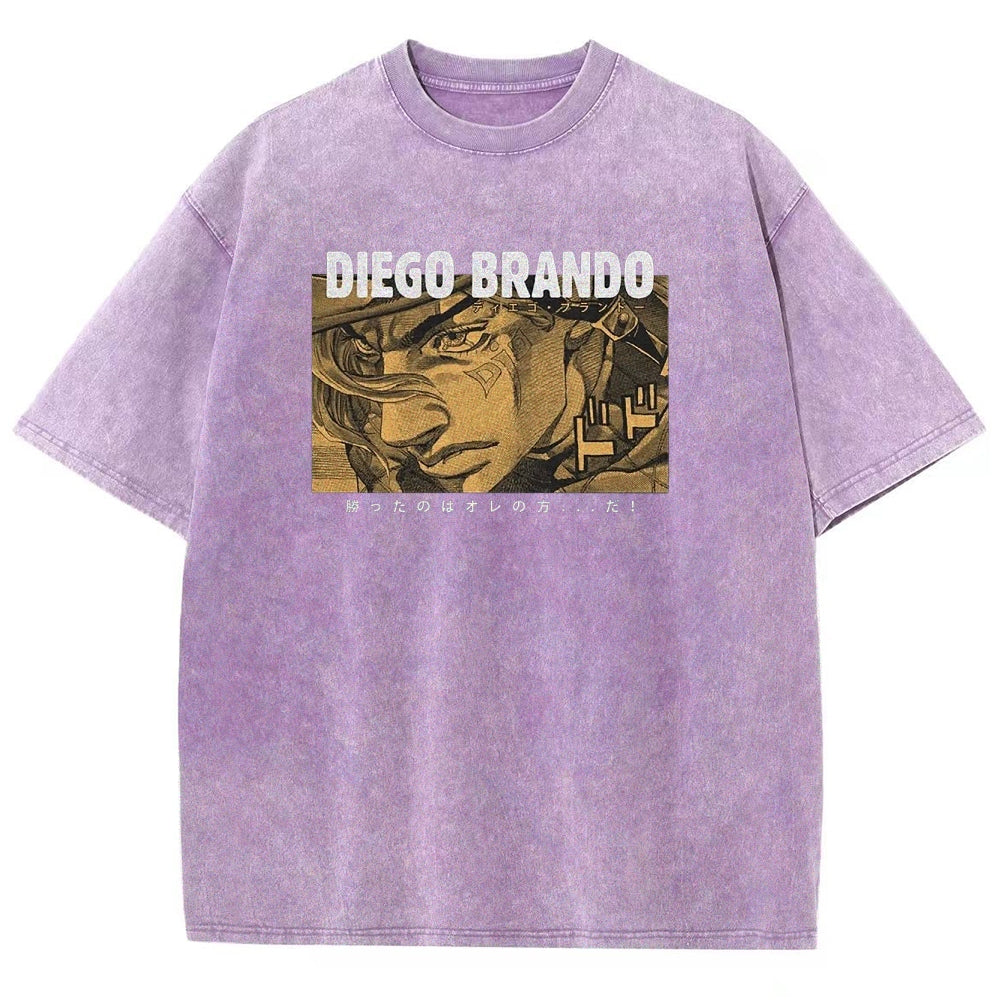 Jojo's Bizarre Adventure Unisex Fit Washed T-Shirt 2503001664