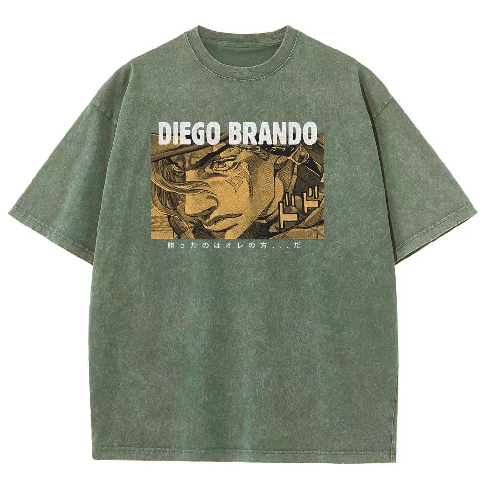 Jojo's Bizarre Adventure Unisex Fit Washed T-Shirt 2503001664