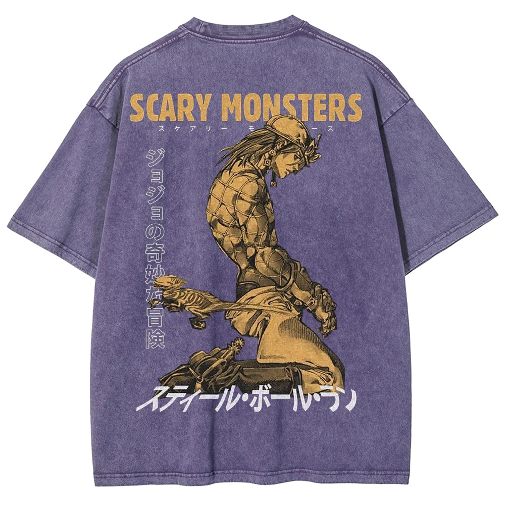 Jojo's Bizarre Adventure Unisex Fit Washed T-Shirt 2503001664