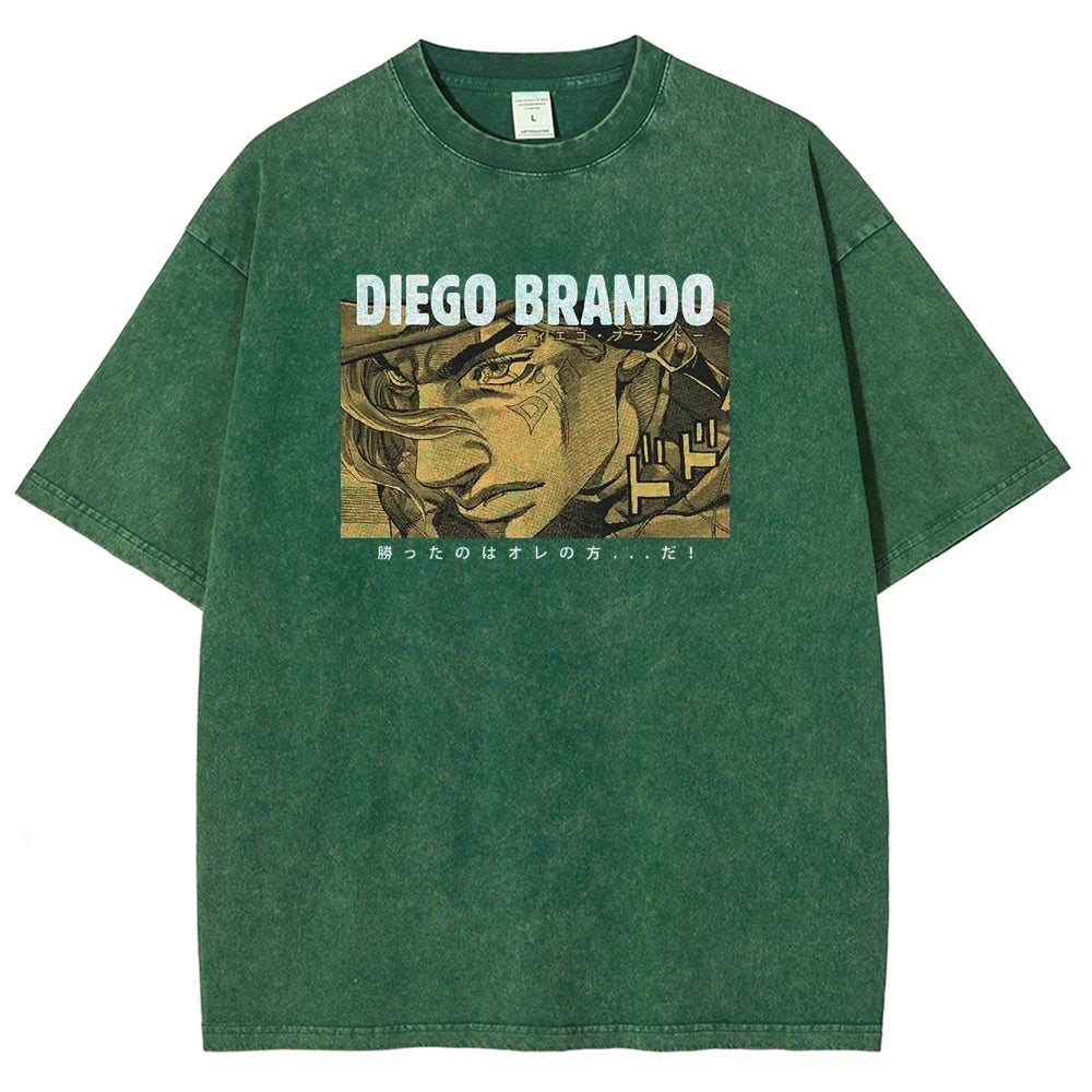 Jojo's Bizarre Adventure Unisex Fit Washed T-Shirt 2503001664