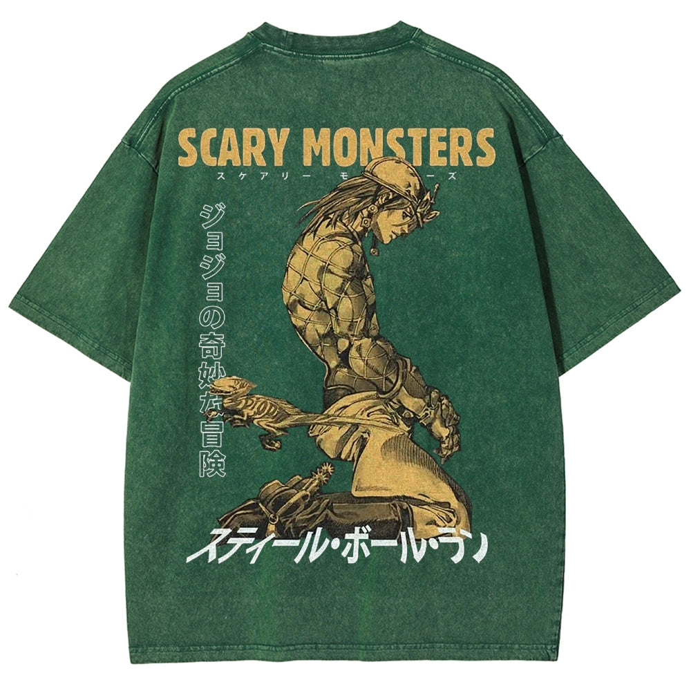 Jojo's Bizarre Adventure Unisex Fit Washed T-Shirt 2503001664