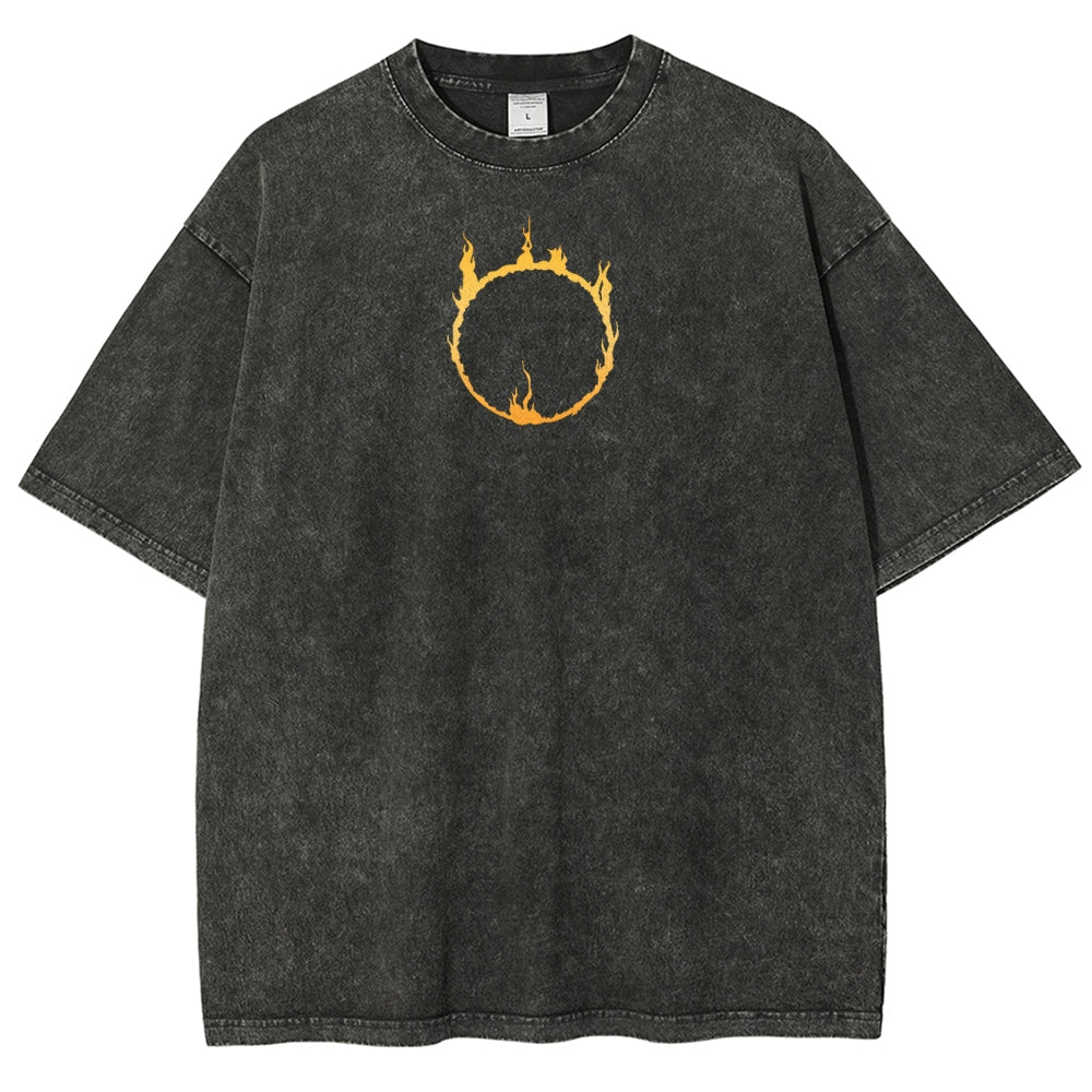 Dark Souls Unisex Fit Washed T-Shirt 2503003274