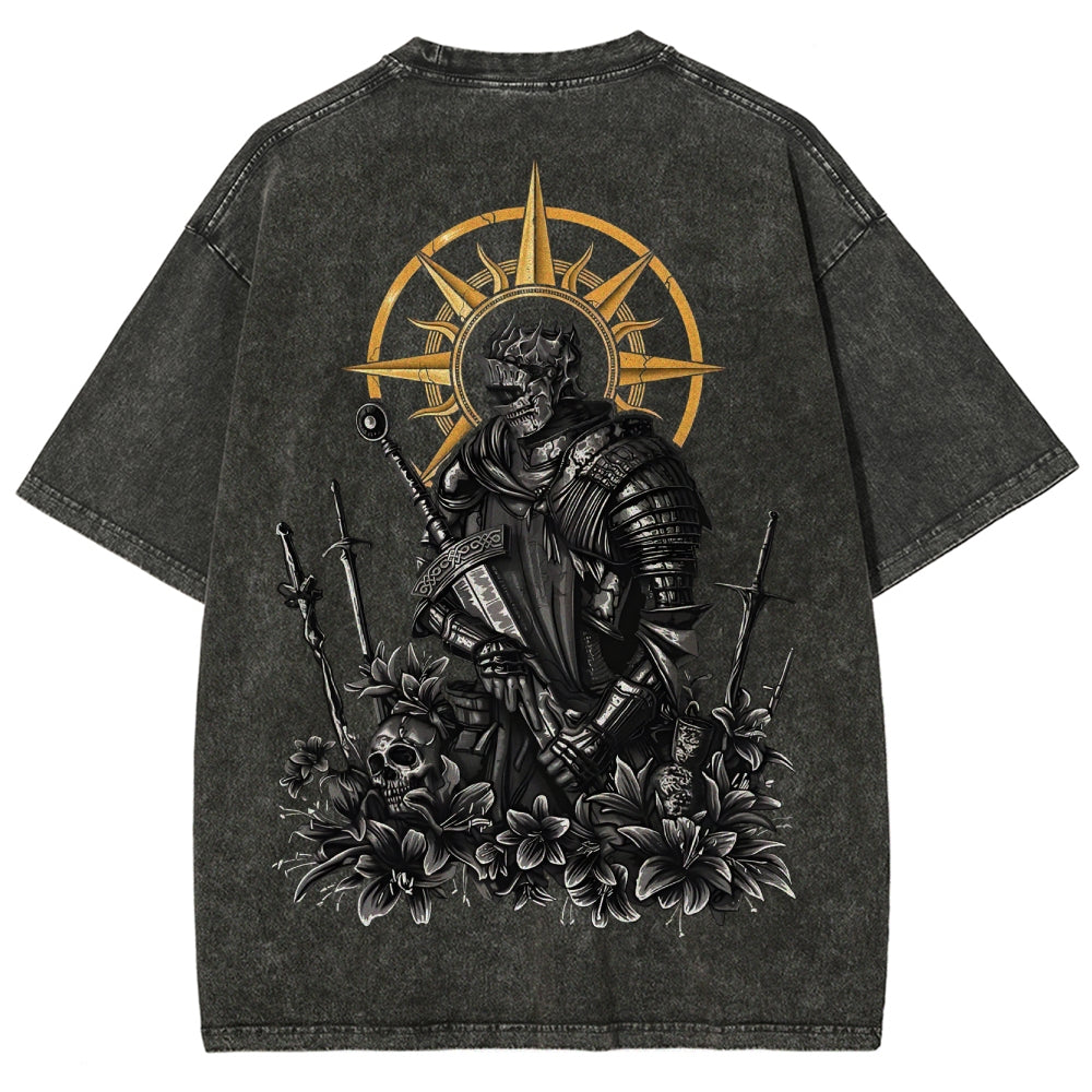 Dark Souls Unisex Fit Washed T-Shirt 2503003274