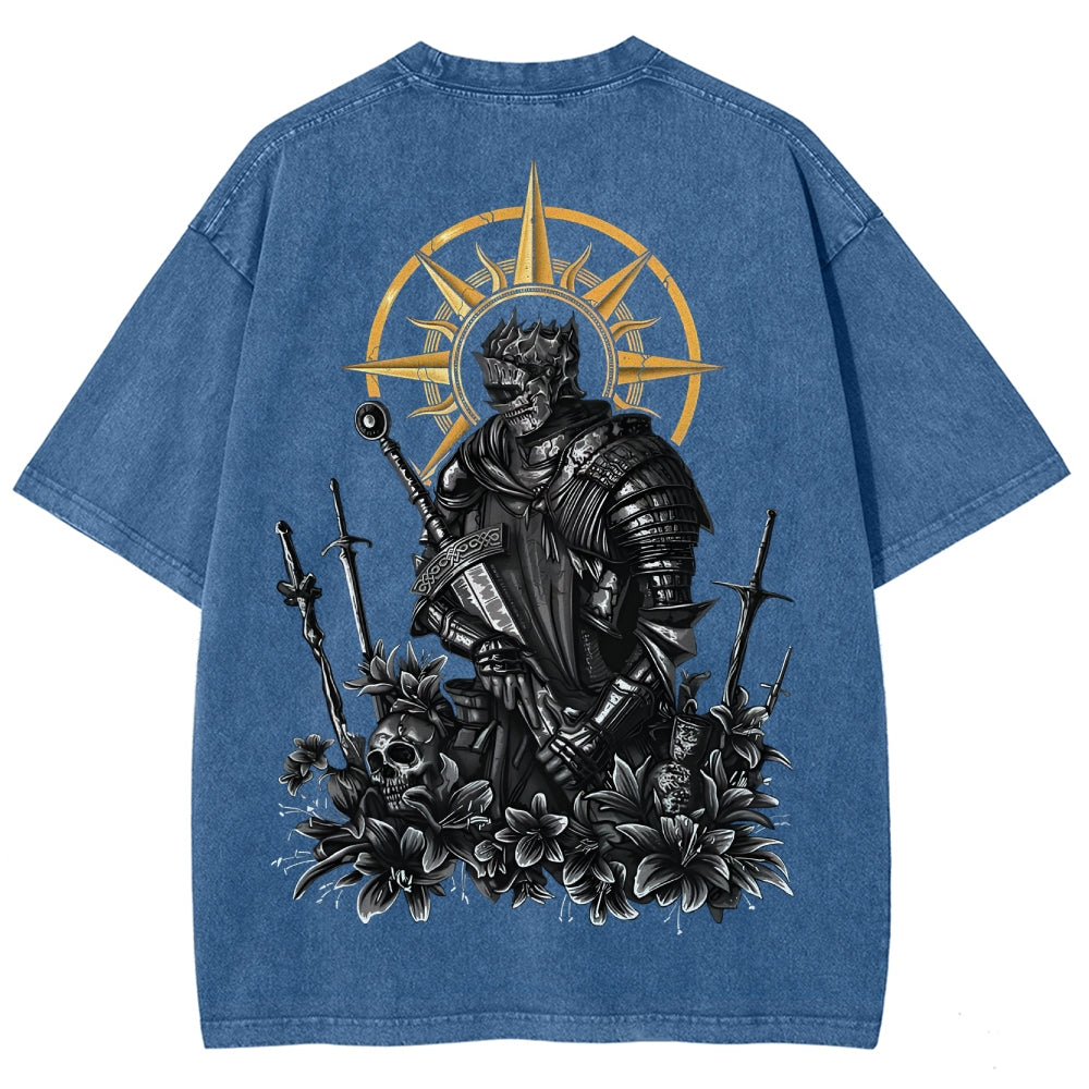 Dark Souls Unisex Fit Washed T-Shirt 2503003274