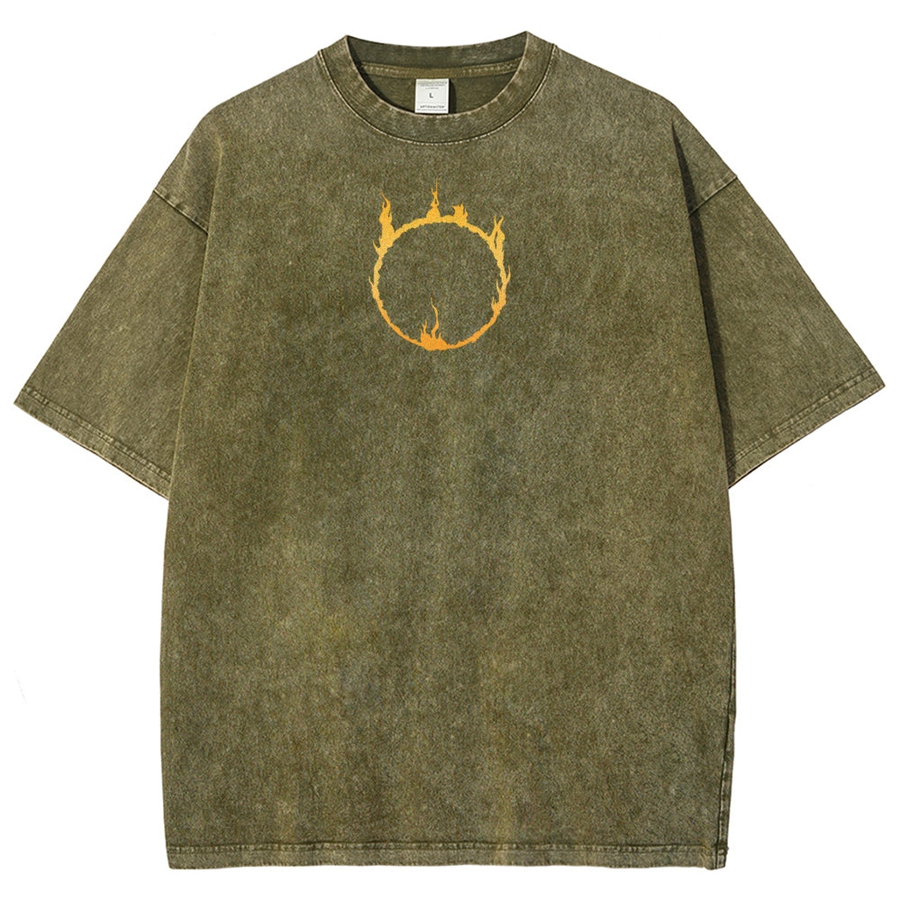 Dark Souls Unisex Fit Washed T-Shirt 2503003274