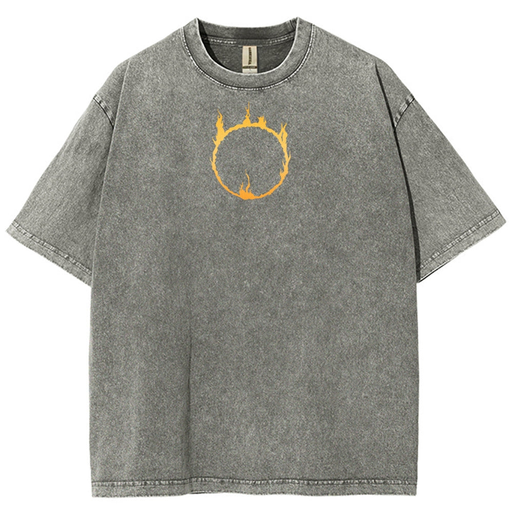 Dark Souls Unisex Fit Washed T-Shirt 2503003274