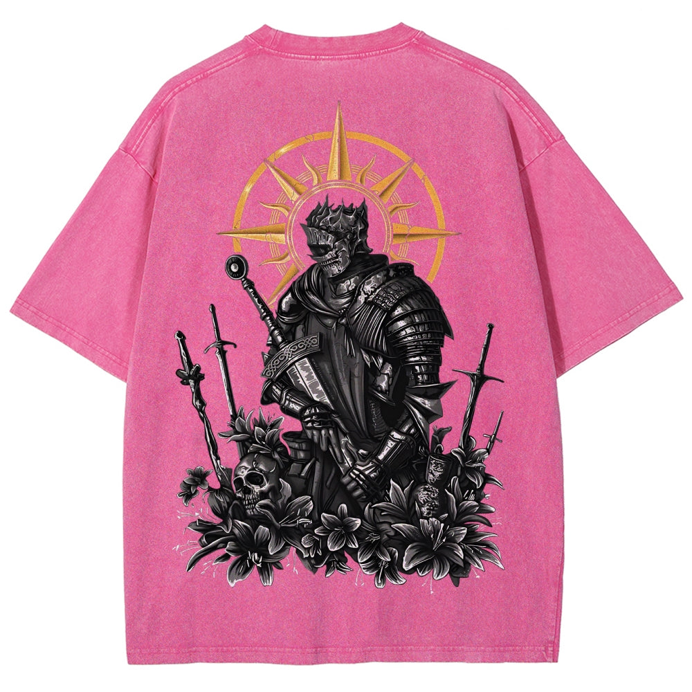 Dark Souls Unisex Fit Washed T-Shirt 2503003274
