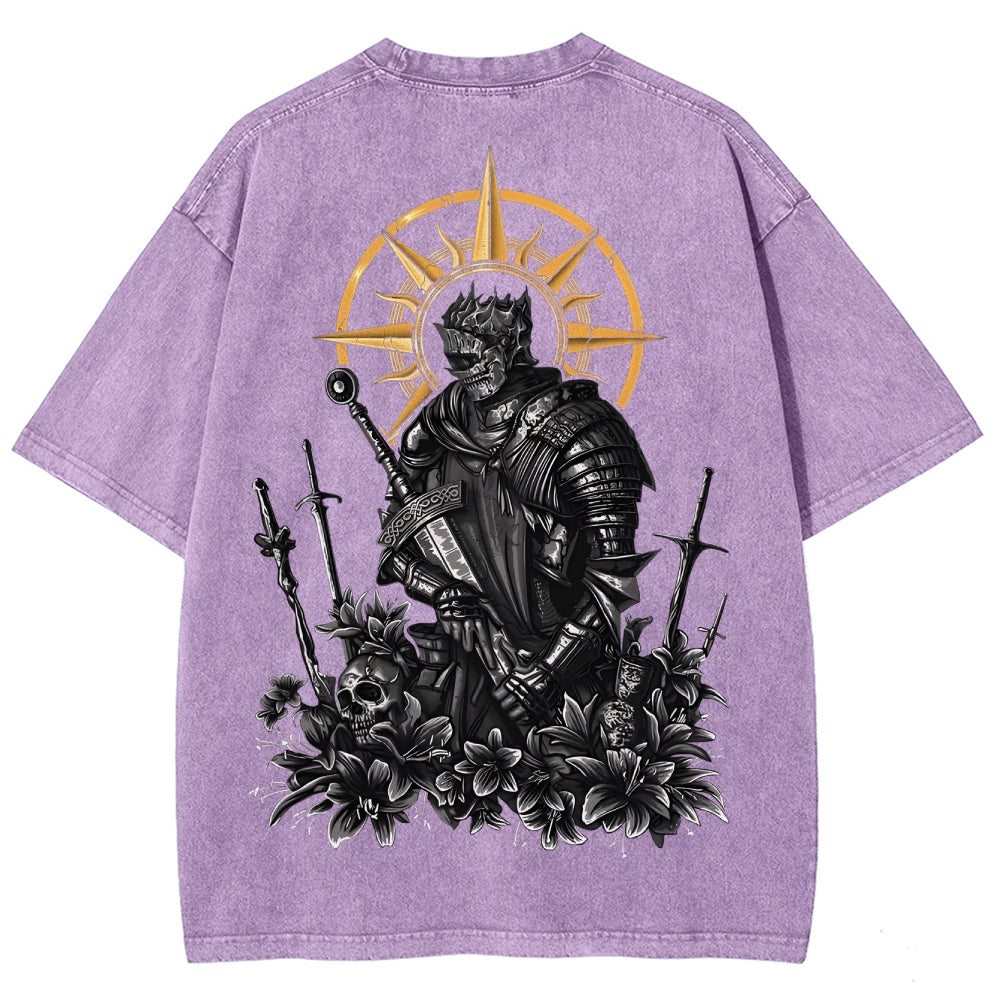 Dark Souls Unisex Fit Washed T-Shirt 2503003274
