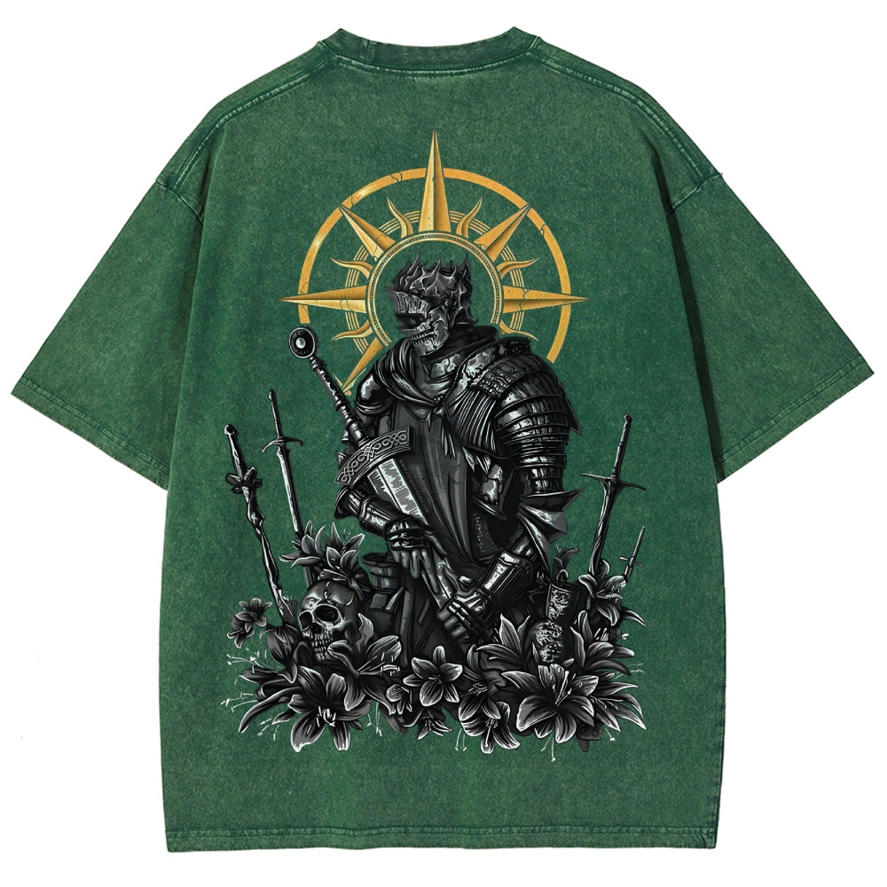 Dark Souls Unisex Fit Washed T-Shirt 2503003274