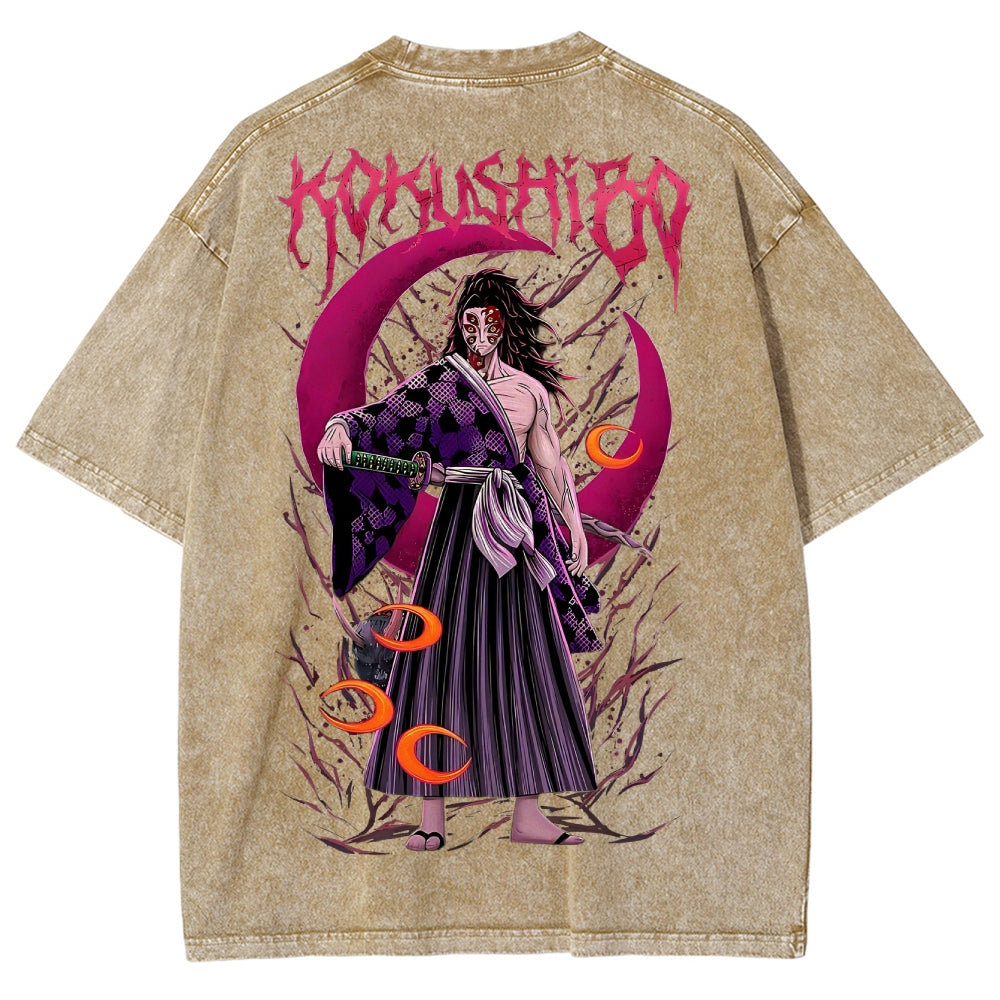 Demon Slayer Unisex Fit Washed T-Shirt 2503005412