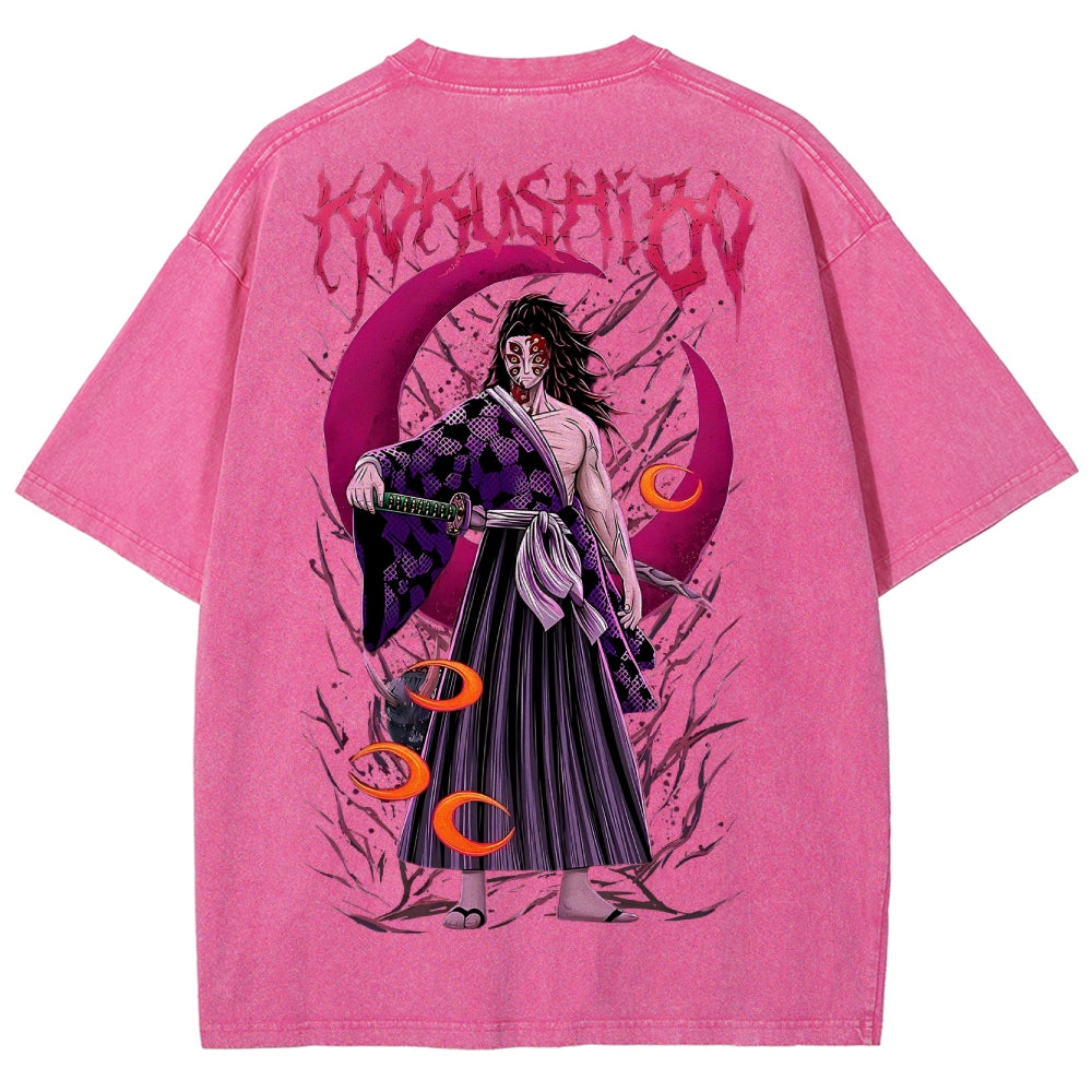 Demon Slayer Unisex Fit Washed T-Shirt 2503005412