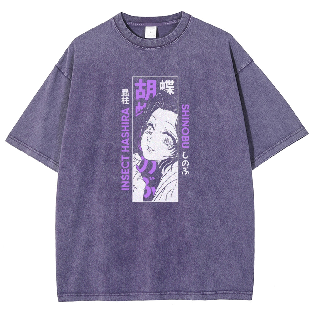 Demon Slayer Unisex Fit Washed T-Shirt 2503005417