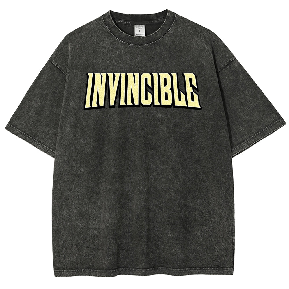 Invincible Unisex Fit Washed T-Shirt 2503013127