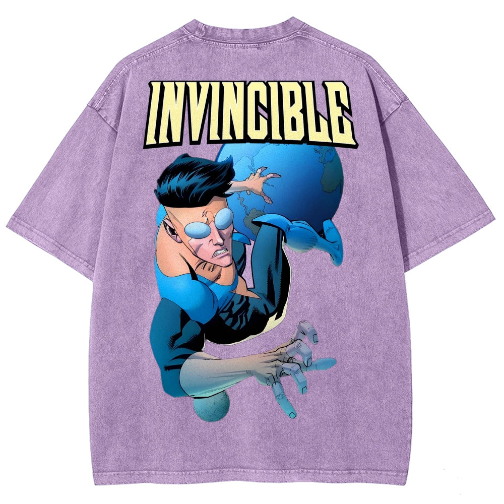 Invincible Unisex Fit Washed T-Shirt 2503013127