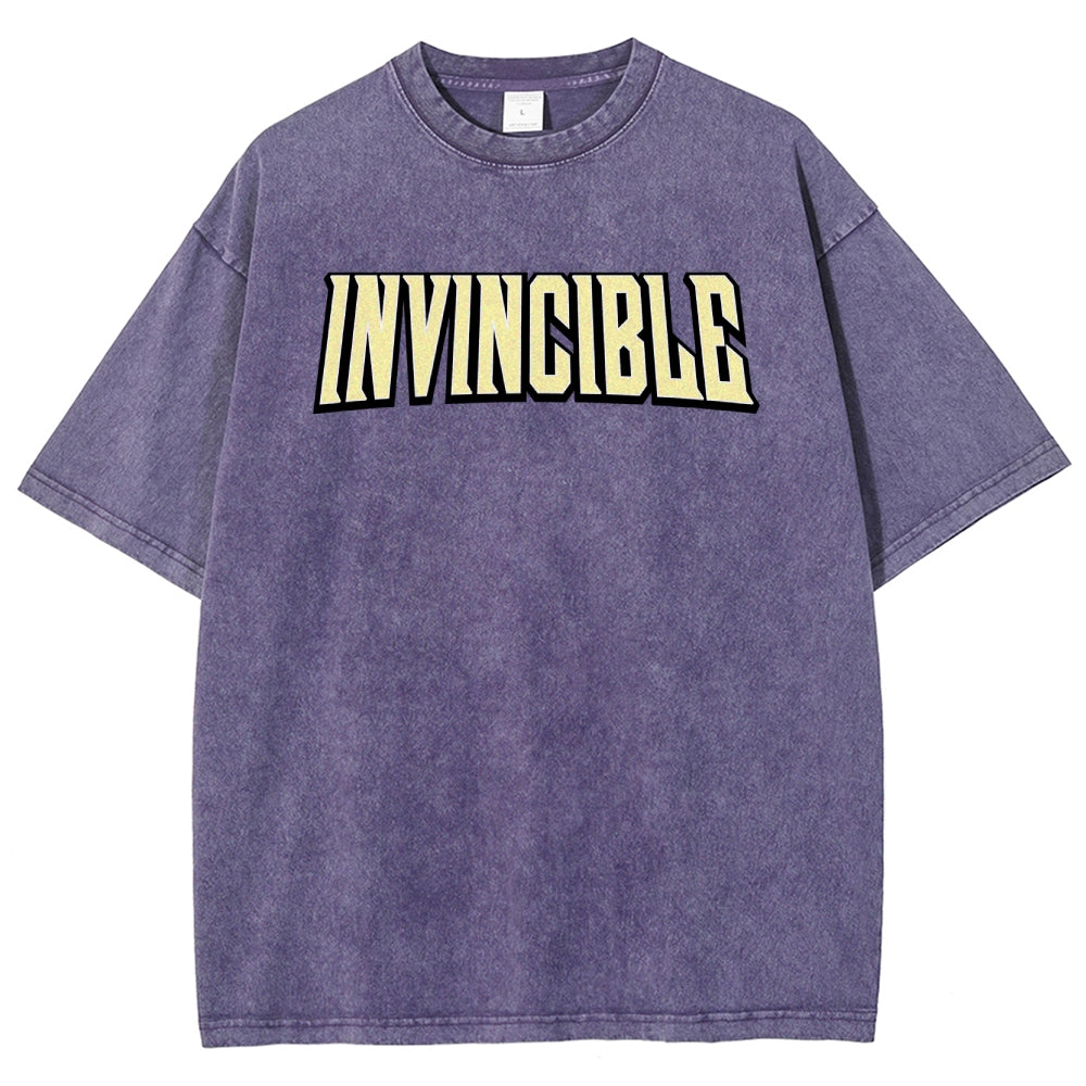 Invincible Unisex Fit Washed T-Shirt 2503013127