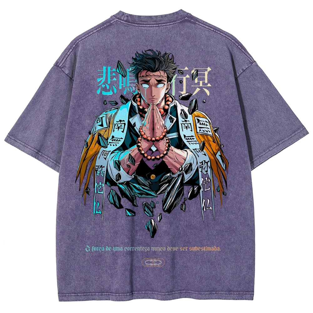 Demon Slayer Unisex Fit Washed T-Shirt 2504000907