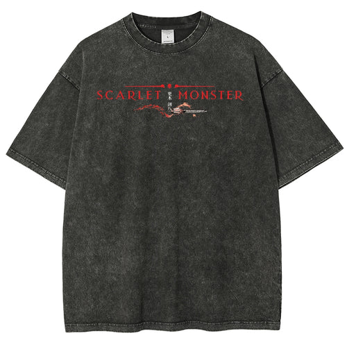Bleach Unisex Fit Washed T-Shirt 2504005406