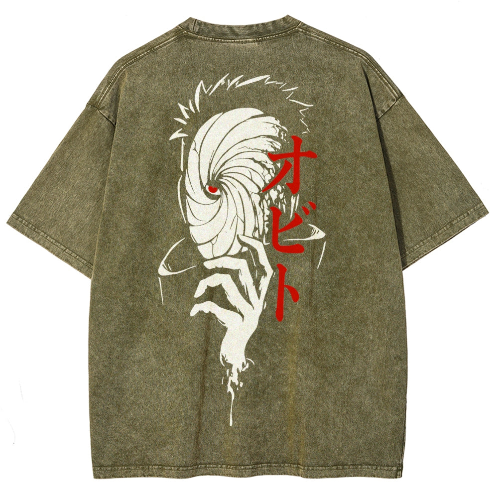 Naruto Unisex Fit Washed T-Shirt 2504009778
