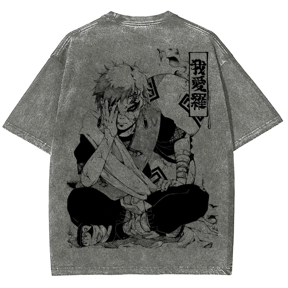 Naruto Unisex Fit Washed T-Shirt 2504014317