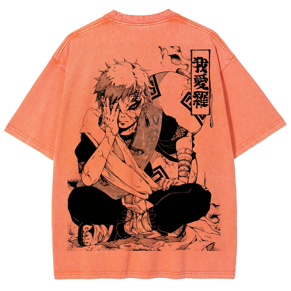 Naruto Unisex Fit Washed T-Shirt 2504014317