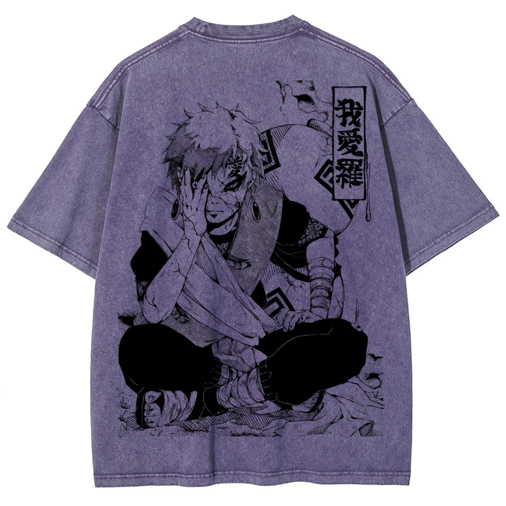 Naruto Unisex Fit Washed T-Shirt 2504014317
