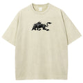Yami Sukehiro x Black Bulls Black Clover Unisex Fit Washed T-Shirt 2505007459