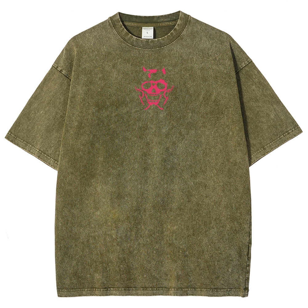 Jojo's Bizarre Adventure Killer Queen Unisex Fit Washed T-Shirt 2505008048