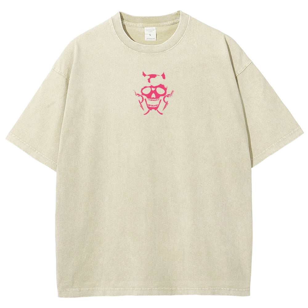 Jojo's Bizarre Adventure Killer Queen Unisex Fit Washed T-Shirt 2505008048