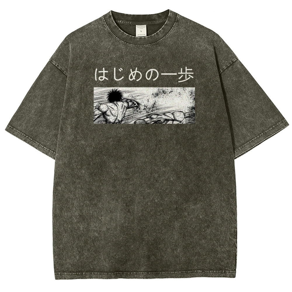 Hajime no Ippo Unisex Fit Washed T-Shirt 2506007665