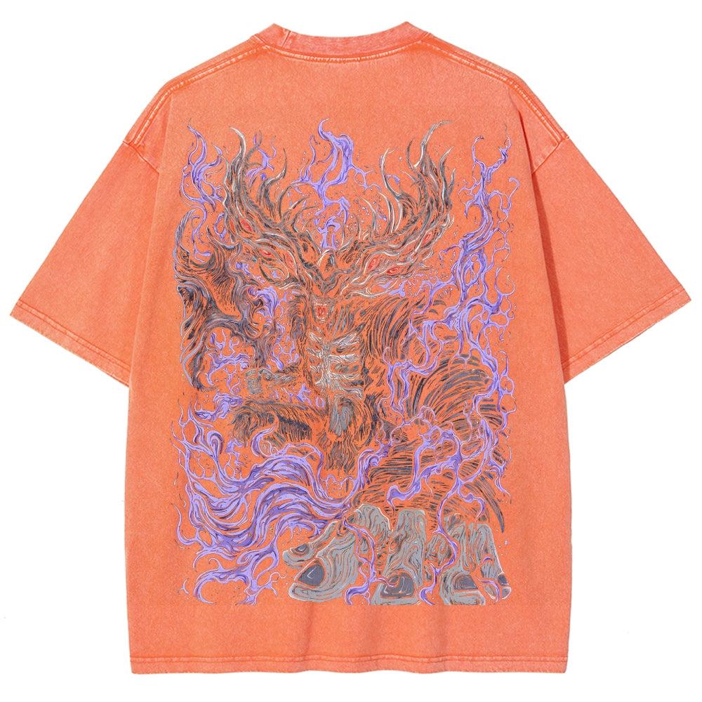 Dark Souls Unisex Fit Washed T-Shirt 2506018882